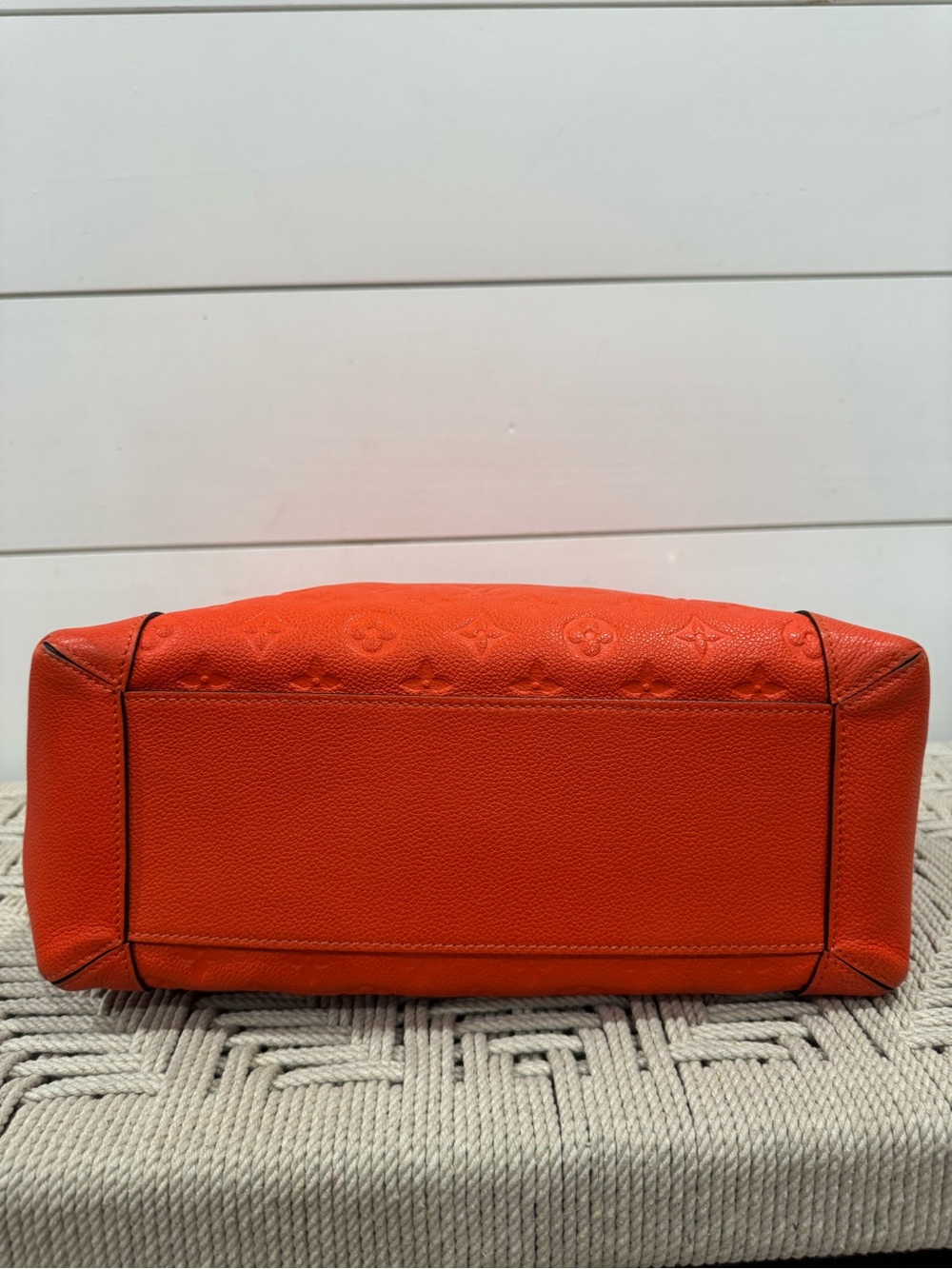 Louis Vuitton orange Bagatelle Monogram Empreinte Leather Hobo bag - Picture 7 of 16